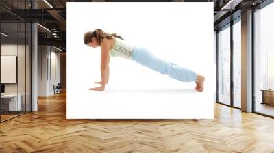 chaturanga dandasana four-limbed staff pose Wall mural