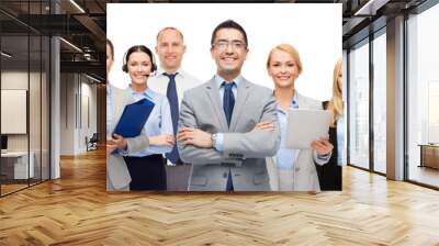 group of happy businesspeople Wall mural