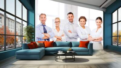 happy business team in office Wall mural