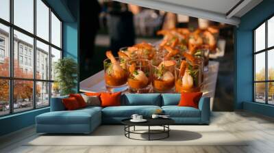 shrimp cocktails Wall mural