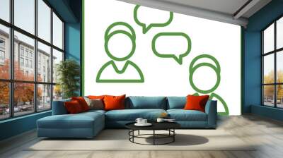 Conversation icon Design Wall mural