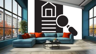 Property Search icon Design Wall mural