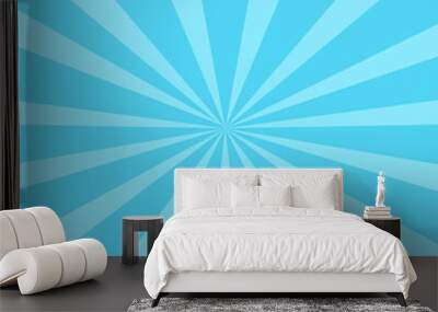 Blue abstract background, vector illustration Wall mural