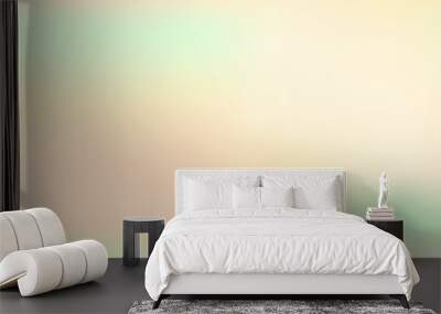 Pastel gradient background. Soft light gradation banner. Color flow design wallpaper. Solid bg, colorful cover. Blur warm texture. Vector illustration Wall mural