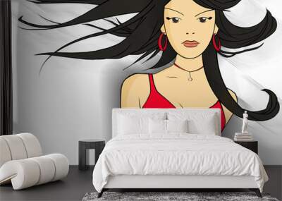 jeune femme 2 Wall mural