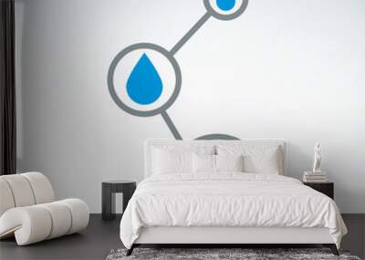 Water system icon, vector conceptual special icon for your desig Wall mural