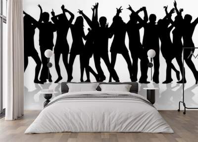 Party time vector work Wall mural