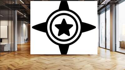 star badge dualtone  Wall mural