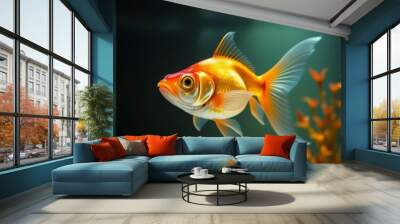 goldfish in aquarium Wall mural