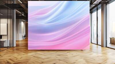 A pink and blue fabric with a wave pattern Wall mural