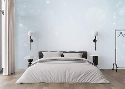 Christmas background with snowflakes. Wall mural