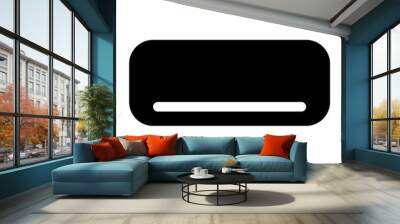 An icon about electronic with solid style Wall mural