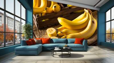 bunch of bananas Wall mural