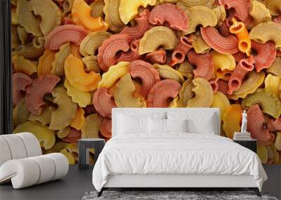 creste di galli pasta background Wall mural