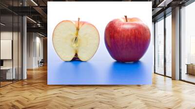 Half and whole apple Wall mural