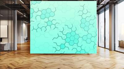 structural chemical formulas of basic neurotransmitters, 2d vector, eps 8 Wall mural