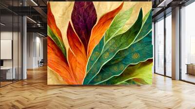 abstract background of colourful flower Wall mural