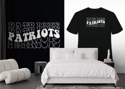 American patriot t shirt design Wall mural