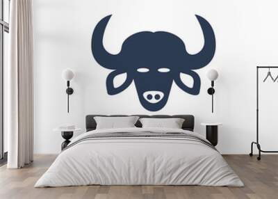 Buffalo icon. Trendy flat vector Buffalo icon on white background from animals collection Wall mural