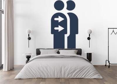 Cloning icon. Trendy flat vector Cloning icon on white backgroun Wall mural