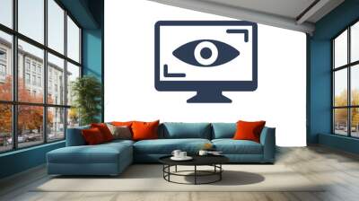 computer vision icon. Trendy flat vector computer vision icon on white background from general collection Wall mural