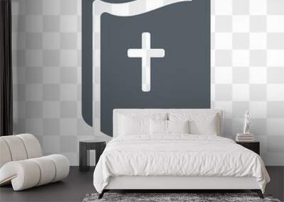 gospel icon. Trendy flat vector gospel icon on transparent background from Religion collection. High quality filled gospel symbol use for web and mobile Wall mural