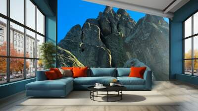 view of the mountain on the background of the sky Wall mural