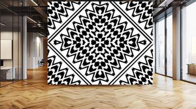 
Abstract background with black and white pattern. Monochrome mandala. Unique geometric vector swatch. Perfect for site backdrop, wrapping paper, wallpaper, textile and surface design.  Wall mural