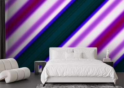 Diagonal multicolored stripes. abstract background.  Wall mural