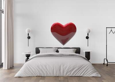 Heart 3d  Render Background Wall mural