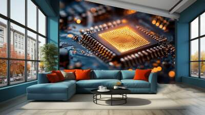 This serves as the foundation and initial stage in the journey of technological advancements. Wall mural