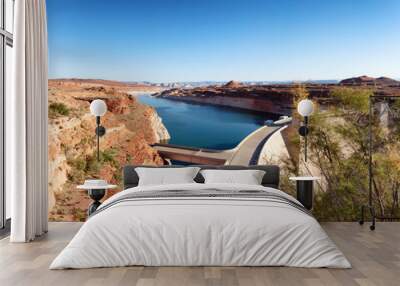 Glen Canyon hydropower Dam on the Colorado River in Arizona Wall mural