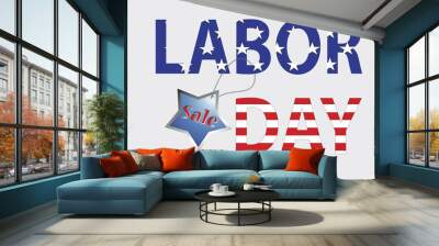 Labor Day sale for USA Wall mural