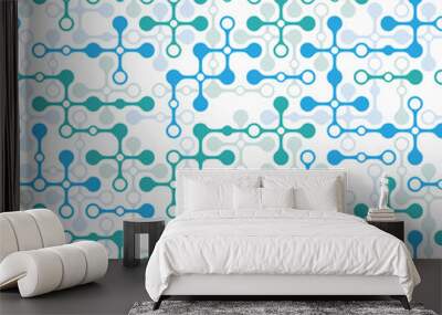 Seamless pattern futuristic image. 未来的なパターン Wall mural