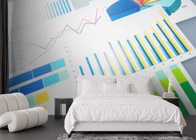 Many graphs. Wall mural