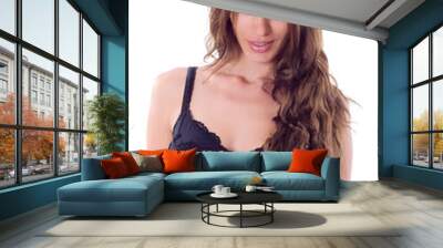 Portrait of a young sensual fashion woman Wall mural