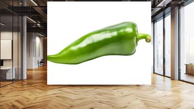  green chili pepper isolated on white transparent background Wall mural