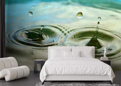 Close up of water droplet Wall mural