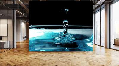 Water droplet as background  Wall mural