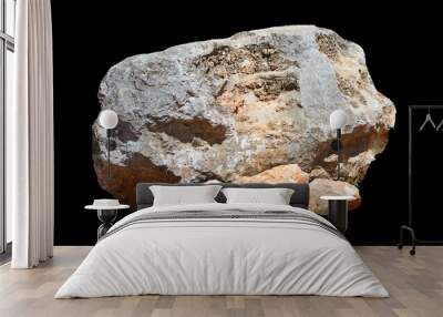 Heavy rock on transparent background Wall mural