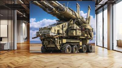 military tank  generated by AI Wall mural