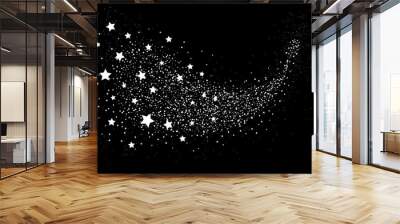 Glittering star dust circle Wall mural