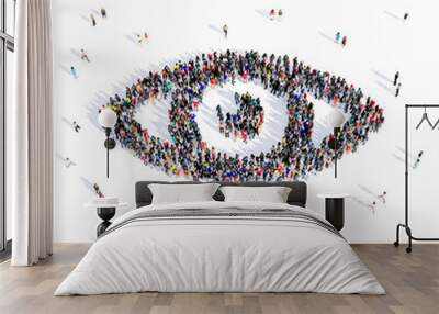 people eye medical 3d Wall mural