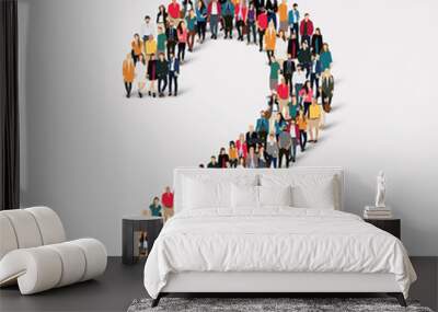 people form number two Wall mural