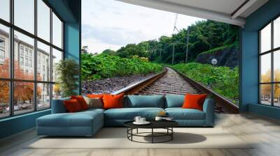 Railway view Wall mural