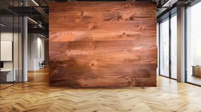 Brown wood plank texture Wall mural