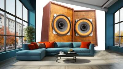 Two vintage speakers with full range drivers Wall mural