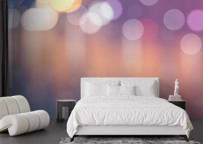 Blurred light with bokeh abstract background Wall mural