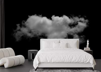 White cloud object for nature design summer background. Wall mural