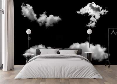 White cloud object for nature design summer background Wall mural